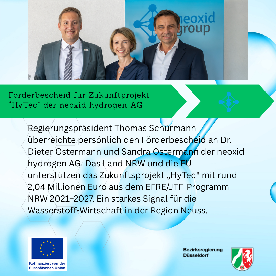 Regierungspräsident NRW, Thomas Schürmann, Sandra Ostermann, Dr. Dieter Ostermann im Bild